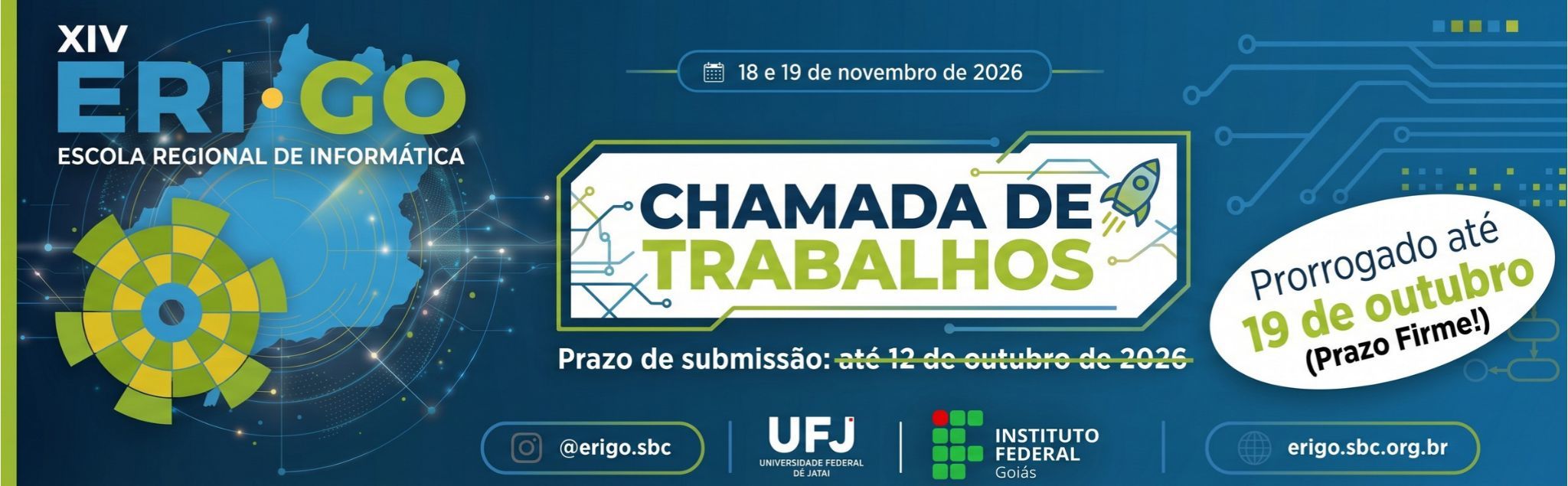 Chamada de trabalhos EriGo - prazo prorrogado até 19 de outubro